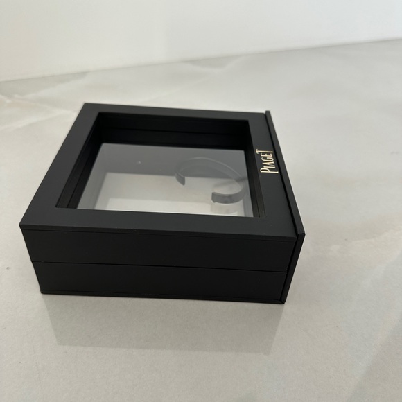 Piaget Floating Display Case, Outer Sleeve, Leather Insert And Logo Shopping Bag - Picture 7 of 16